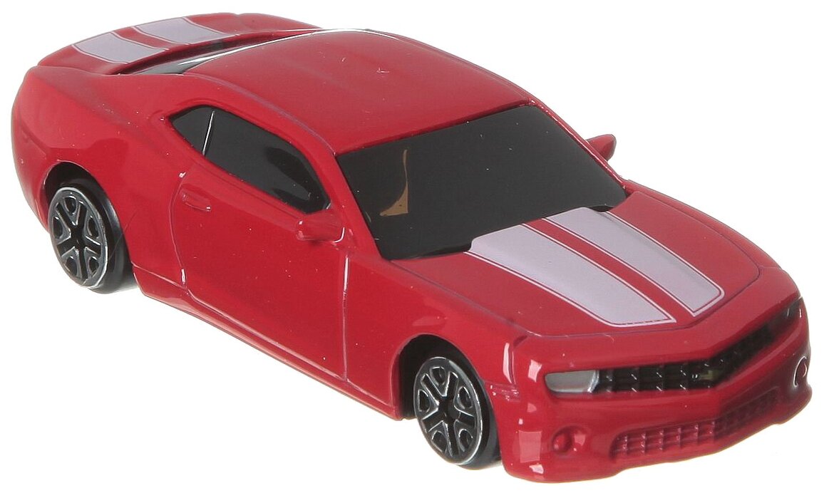 Машина металлическая RMZ City 1:64, без механизмов Chevrolet Camaro, цвет матовый красный (344004SM(B))