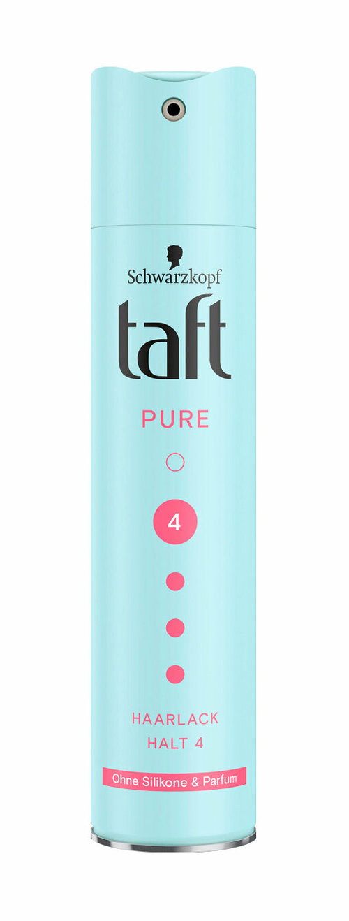 SCHWARZKOPF & HENKEL Лак для волос Taft Ultra Pure без силикона и отдушек сверхсильной фиксации, 250 мл