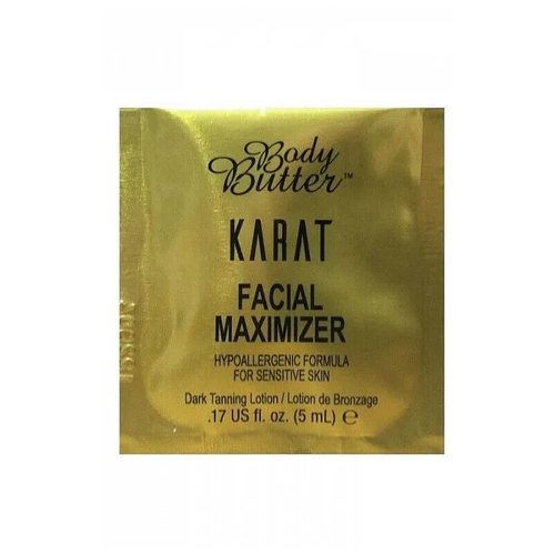 Body Butter Karat Лосьон для загара в солярии, глубокое увлажнение и интенсивный уход, антивозрастной комплекс Face Maximizer (5 мл)