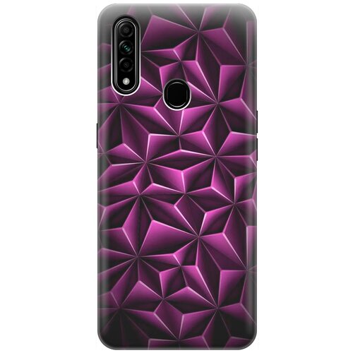 фото Re:pa накладка transparent для oppo a31 с принтом "лиловый узор"