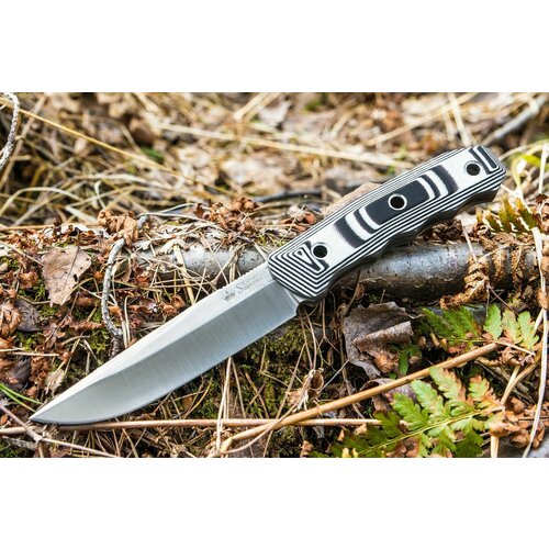 нож с фиксированным клинком hammy stonewash сталь niolox hammy оранжевый g10 niolox sw Туристический НОЖ ECHO NIOLOX STONEWASH