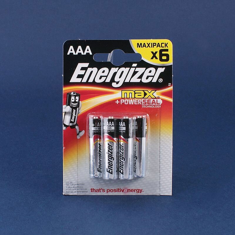 Батарейка Energizer MAX, 1.5 В, LR03 BL6