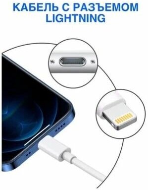 Зарядное устройство для IPhone / быстрая зарядка / адаптер + кабель 20W / USB-C to Lightning Cable / сетевой адаптер / блок питания