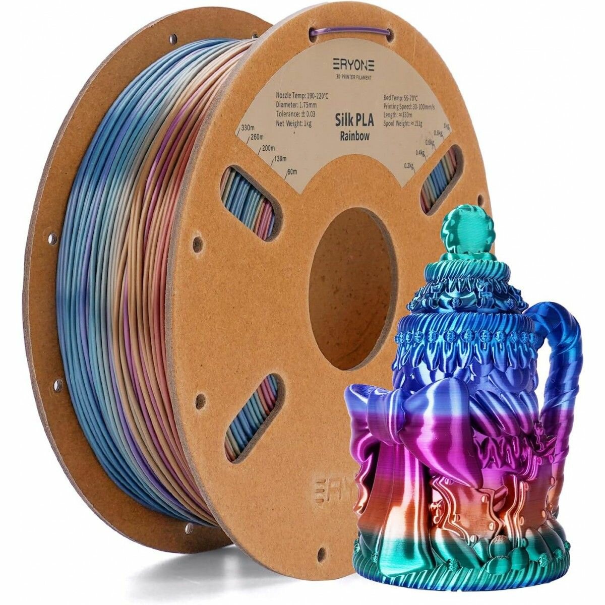 PLA Universe Rainbow 175 мм 1 кг (Eryone) разноцветный