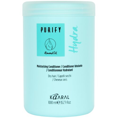 Kaaral кондиционер Purify Hydra для сухих волос, 1000 мл кондиционер kaaral purify spa purify colore conditioner кондиционер для окрашенных волос 75 мл