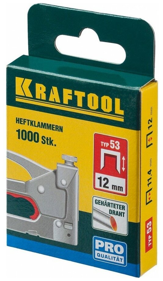 Скобы Kraftool 31670-12 тип 53 для степлера