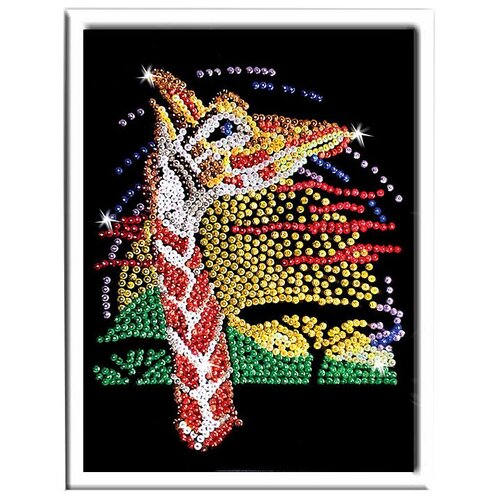 Волшебная Мастерская Мозаика из пайеток Жираф 039 мозаика из пайеток волшебная мастерская маки 037