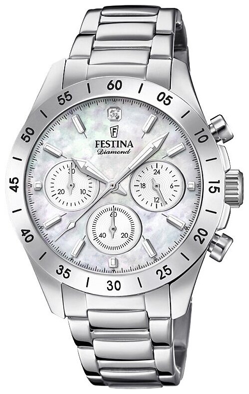 Наручные часы FESTINA Boyfriend, белый, серебряный