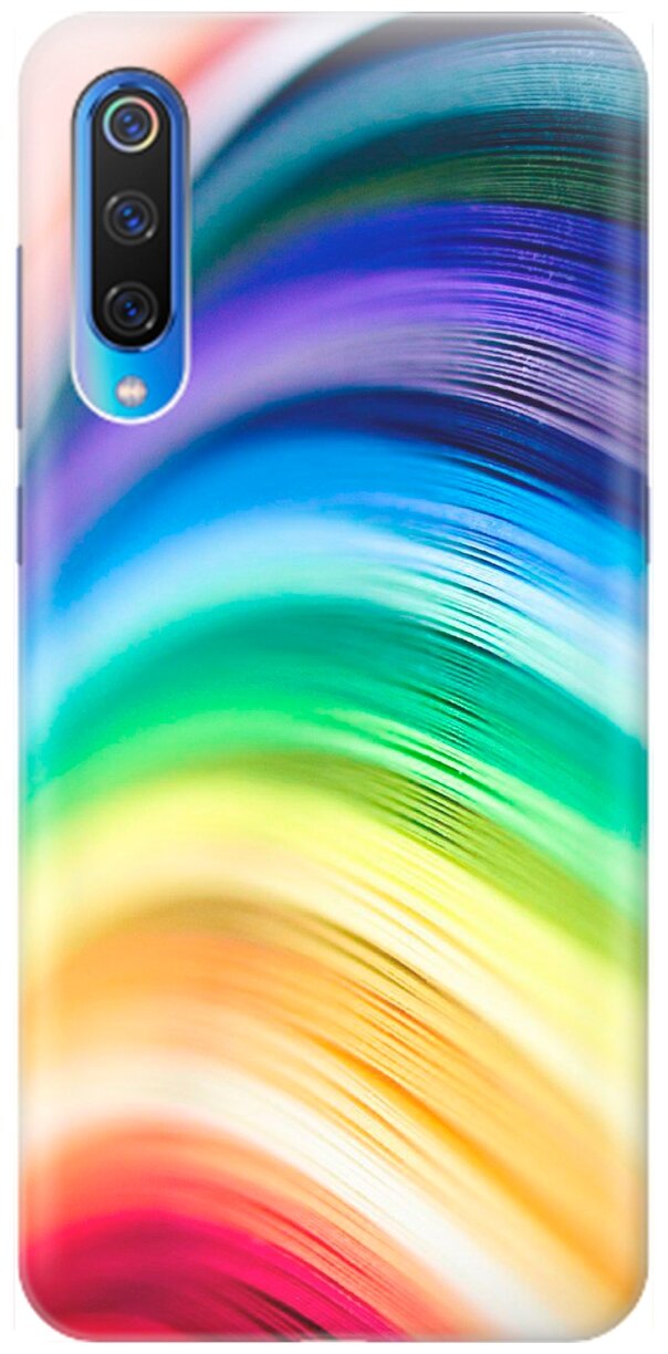 RE:PA Накладка Transparent для Xiaomi Mi 9 с принтом "Разноцветные нити"