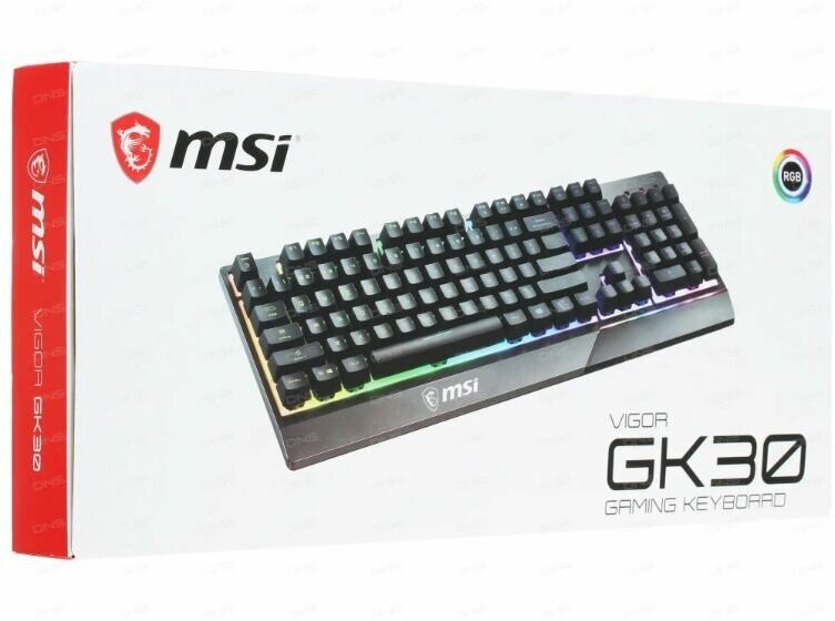 Клавиатура MSI Vigor GK30 белый, русская - фото №8