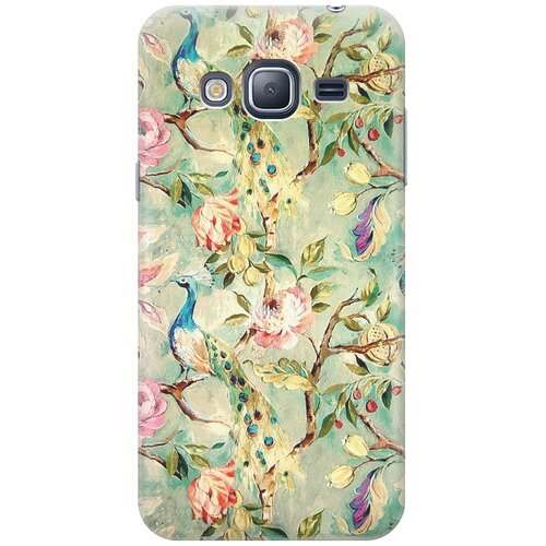 фото Cиликоновый чехол на samsung galaxy j3 (2016) / самсунг джей 3 2016 с принтом "винтажный цветочный паттерн" gosso