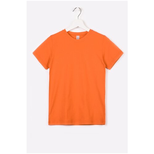 фото Hf5501 happy fox "однотонная" футболка детская мал. 98_оранжевый happyfox