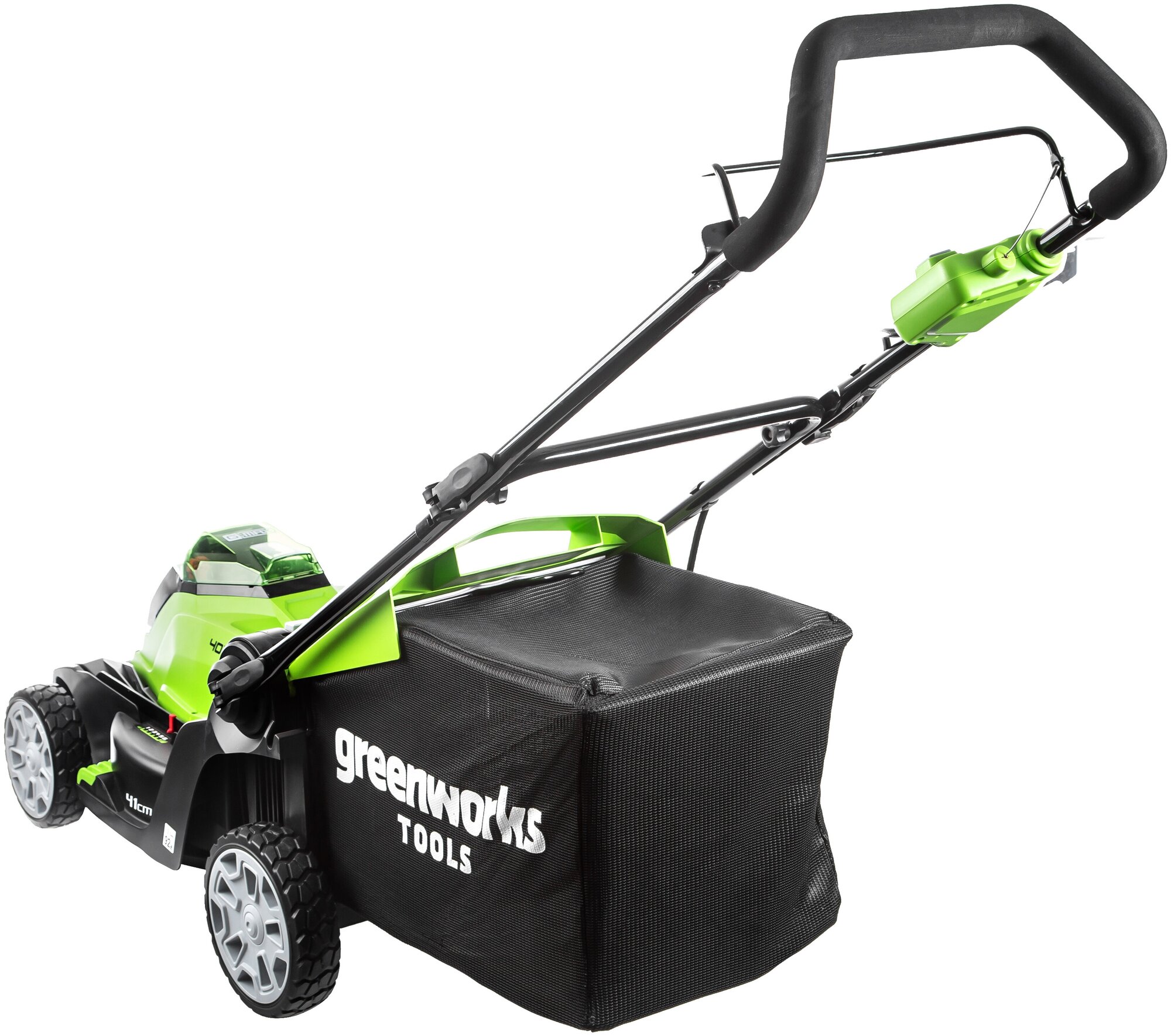 Газонокосилка аккумуляторная GreenWorks G-MAX G40LM40 40V - фотография № 4