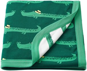 RÖRANDE рёранде одеяло детское 80x100 см крокодил/зеленый