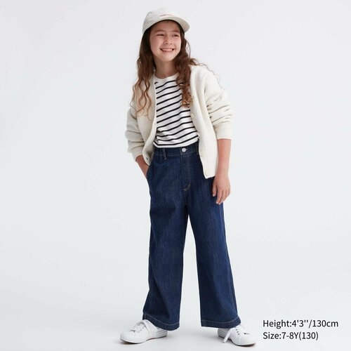 Джинсы Uniqlo, размер 11-12Y(150), синий