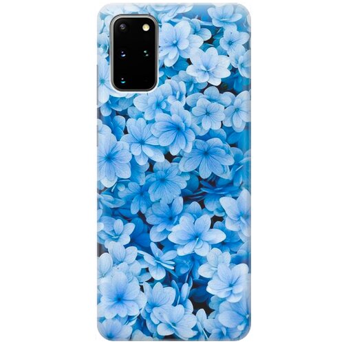RE: PA Накладка Transparent для Samsung Galaxy S20+ с принтом Голубые цветочки re pa накладка transparent для samsung galaxy a6 2018 с принтом голубые цветочки