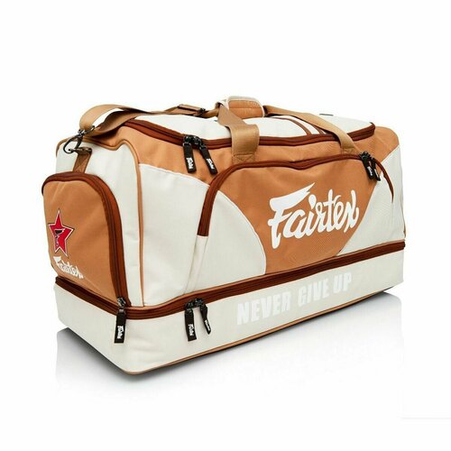 Сумка спортивная Fairtex O034, 70х32, бежевый