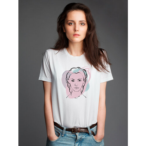 фото Футболка just4you, размер xl, белый