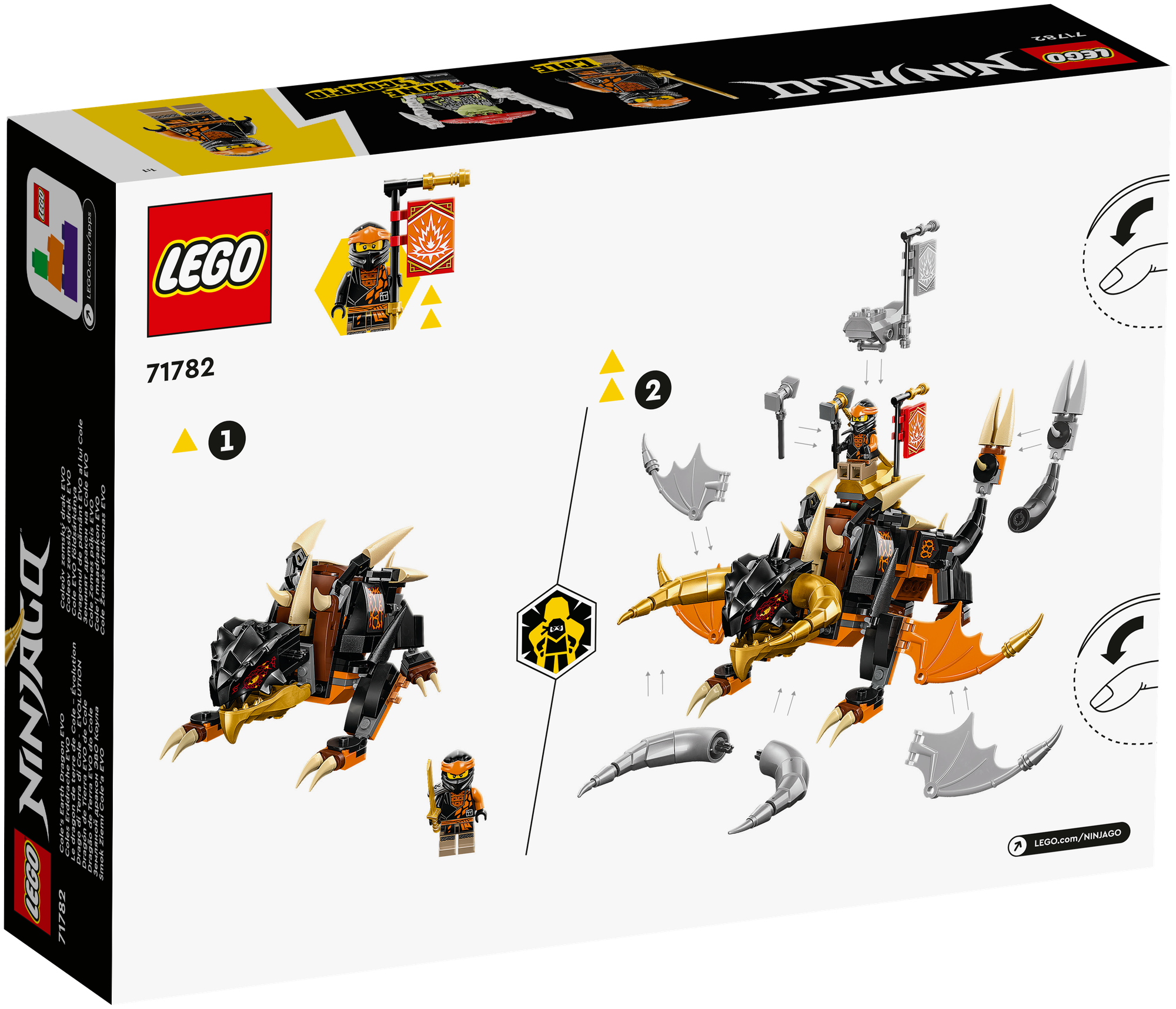 Конструктор LEGO Ninjago 71782 Cole’s Earth Dragon EVO