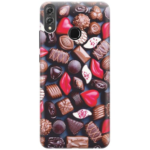 фото Re:paчехол - накладка artcolor для honor 8x с принтом "набор шоколада"