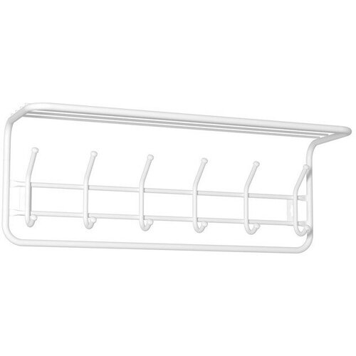 Вешалка с полкой 80 730х220х265мм белая 4157₽