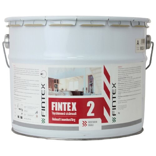 Краска акриловая Fintex 2 матовая белый 2.7 л
