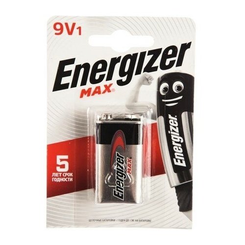 ENERGIZER 7638900410297 Батарейка ENERGIZER MAX 6LR61/ 522/9V BL1