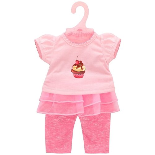фото Mary poppins футболка и штанишки "карамель" для кукол 38-43 см 452135 розовый