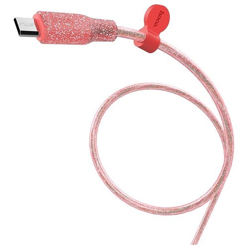 USB Кабель Micro, HOCO, U73, силиконовый, розовый usb кабель micro hoco u73 силиконовый розовый