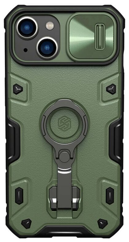 Чехол Nillkin CamShield Armor Pro для iPhone 14+ зеленый