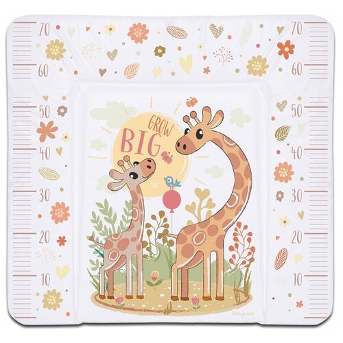 фото Пеленальный матрас babycare 82 х 73 (bc01) жираф, бежевый