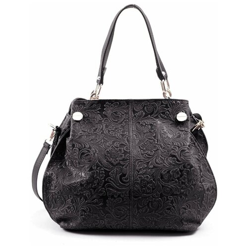 фото Сумка женская итальянская roberta firenze 245 sissi чёрная сумка женская с узорами 245 sissi чёрная