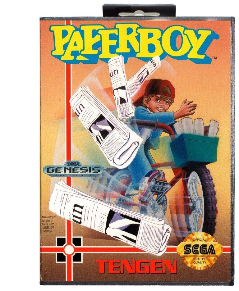 Игра Sega 16 bit Paperboy