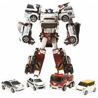 Трансформер YOUNG TOYS Tobot Кватран 301017, белый/красный