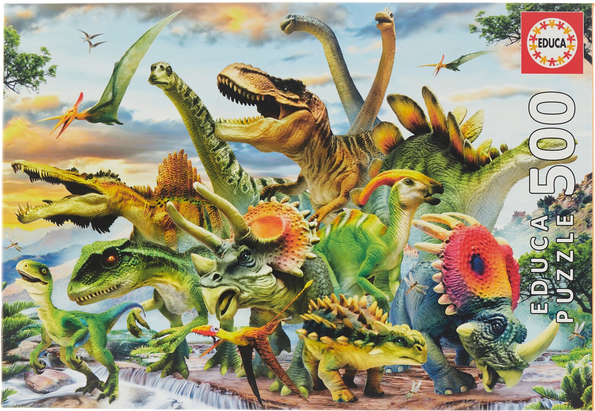 Пазл Educa 500 деталей "Динозавры"