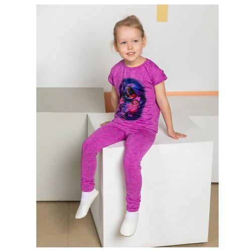 фото 4980886 кофта (футболка), котмаркот, размер 128, состав: полиэстер 83%, спандекс 17%, цвет мультиколор kotmarkot