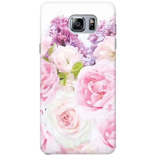фото Cиликоновый чехол на samsung galaxy note 5 / самсунг ноут 5 с принтом "розовый букет" gosso