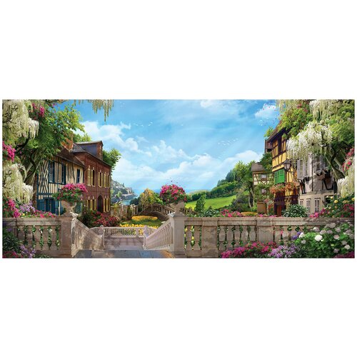 Фотообои флизелин эко Итальянская деревушка 600х270 12150₽