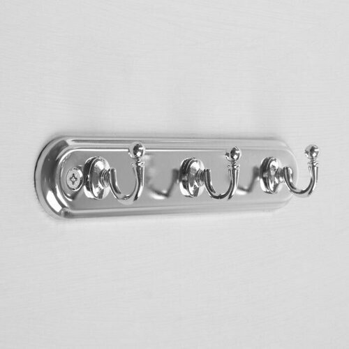 Вешалка 3-х местная KV103CP цвет хром 800₽