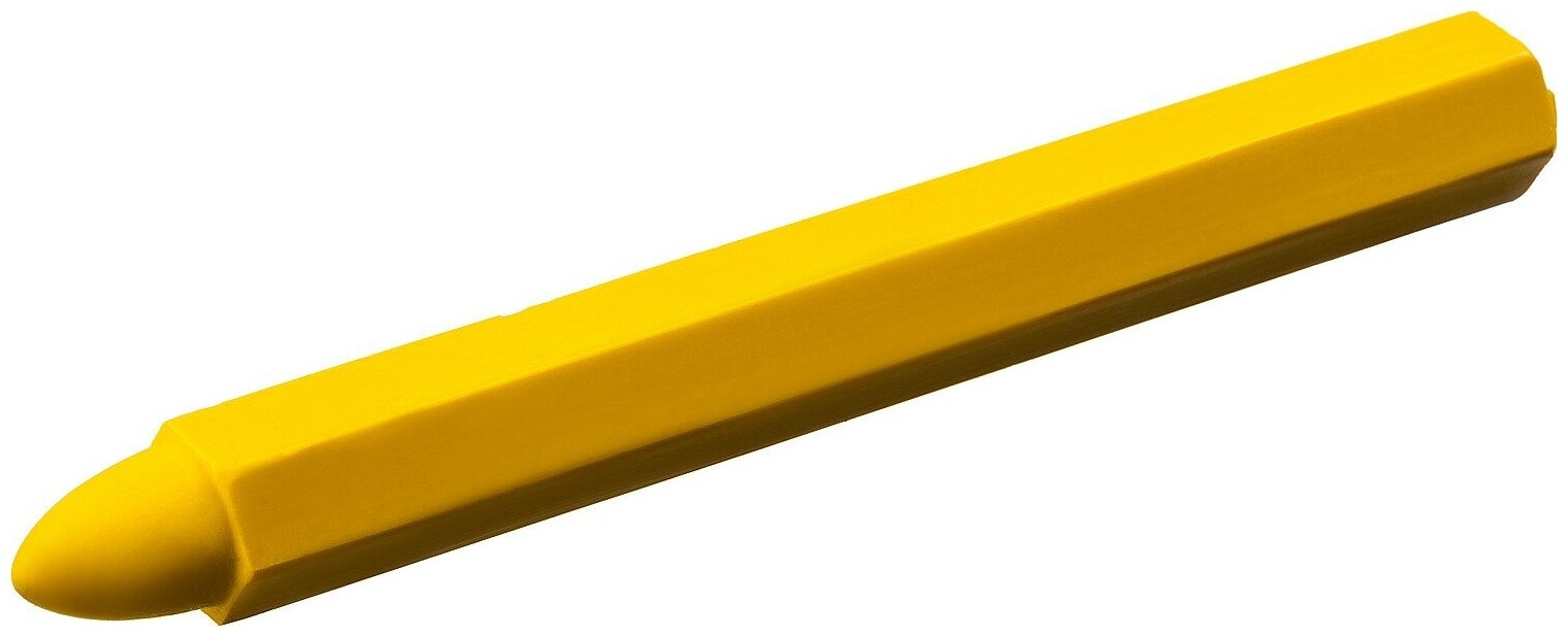 Восковые разметочные мелки Зубр 06330-5, 6 штук, желтые - фото №1
