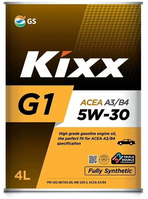 Масло моторное Kixx G1 A3, B4 5W-30 , 4л