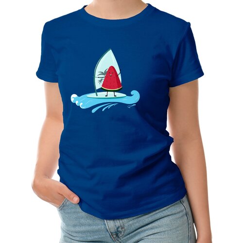 фото Футболка roly, размер l, синий