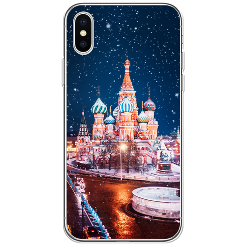 Силиконовый чехол на Apple iPhone XS Max (10S Max) / Айфон Иск Эс Макс Москва 1 силиконовый чехол never stop dreaming на apple iphone xs max 10s max айфон иск эс макс