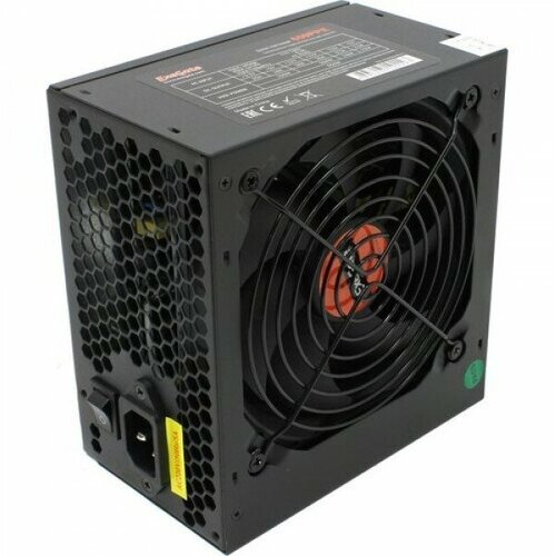 Блок питания 650W ExeGate 650PPE ATX PC black APFC 12cm 24p4p PCI-E 5SATA 3IDE FDD кабель 220V в комплекте 441000₽