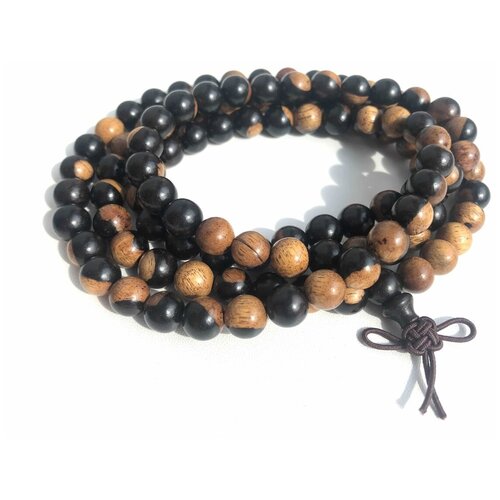 Четки 108 бусин, деревянные, буддийские, в машину, мужские, женские