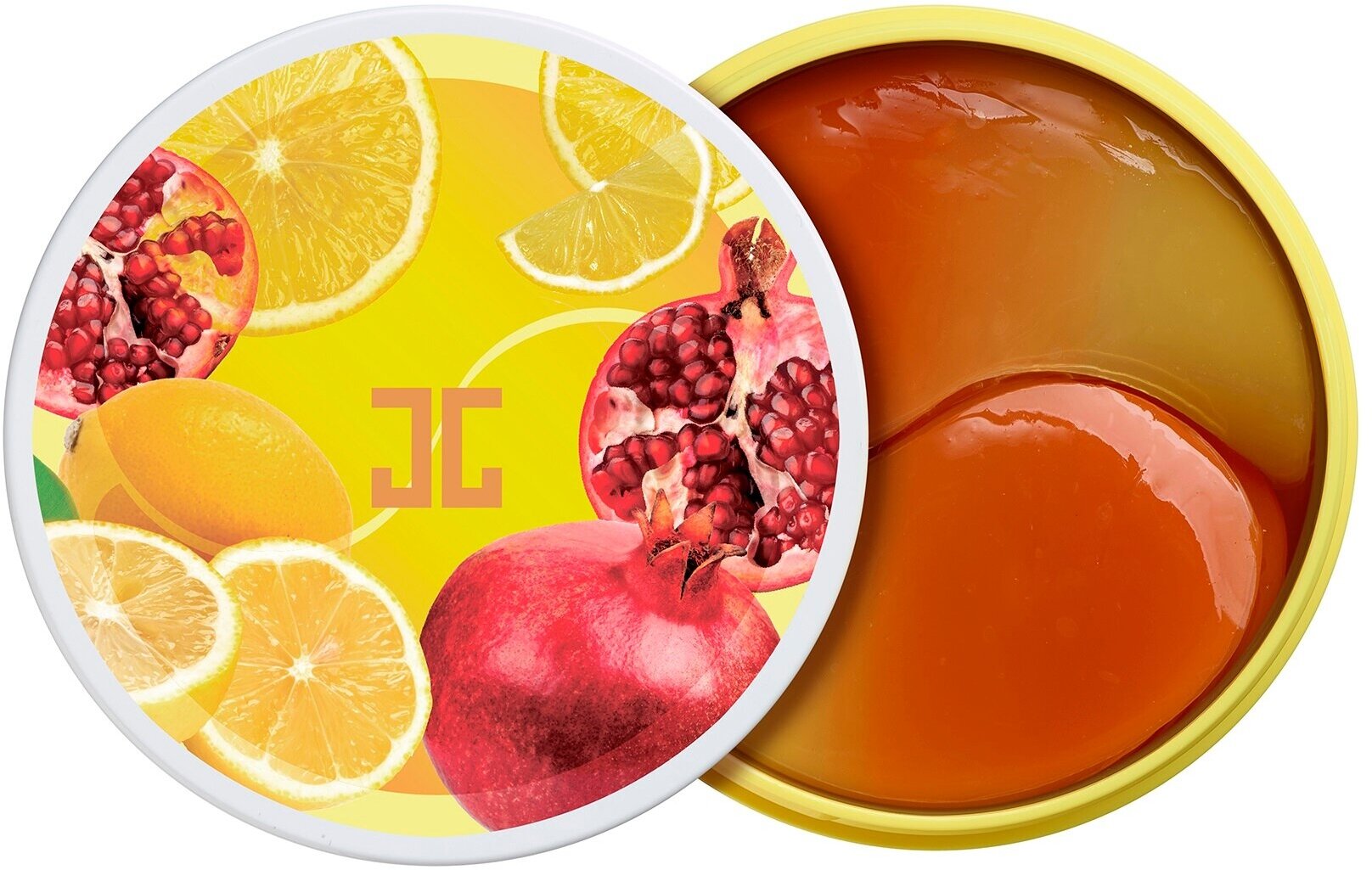 JAYJUN Pom Lemon Duo Eye Gel Патчи гидрогелевые для глаз с гранатом и лимоном, 60х1,4 г