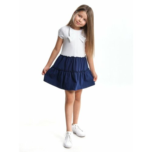 Платье Mini Maxi, размер 104, белый, синий