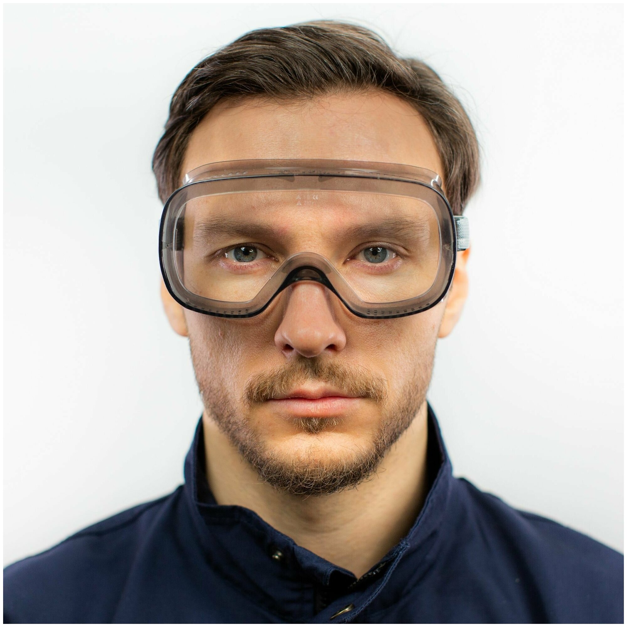 очки защитные DELTA PLUS Muria закрытые с прозрачной линзой и прямой вентиляцией - фото №2