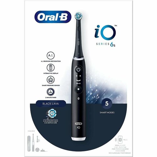 Электрическая зубная щетка Oral-B iO Series 6s черный OBIOS6BL 1549000₽