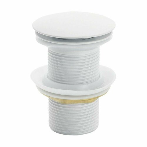 Донный клапан для раковины Royal Art AR-087WM, без перелива, белый матовый